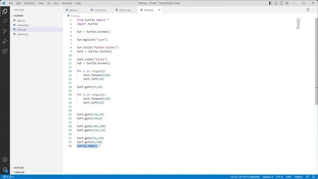 Python Turtle 3d shapes | How to create 3d shape in Python Turtle смотреть онлайн