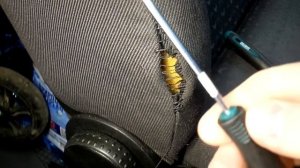 Як зашити сидіння автомобіля по шву