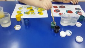 Мастер - класс нетрадиционной техники рисования педагога  Нечипоренко И. В.  с дошкольниками