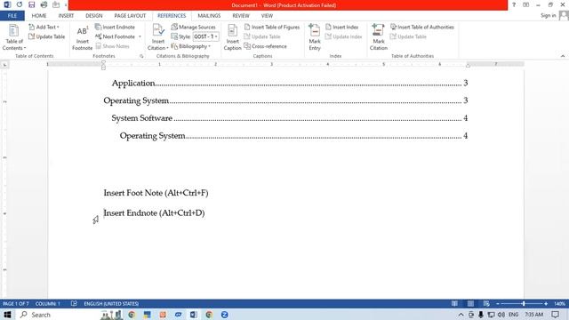 About Reference Tab in MS Word | GIT Education смотреть онлайн