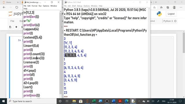 LIST FUNCTIONS AND METHODS | CLASS 12 CS,IP, 11 CS,IP смотреть онлайн