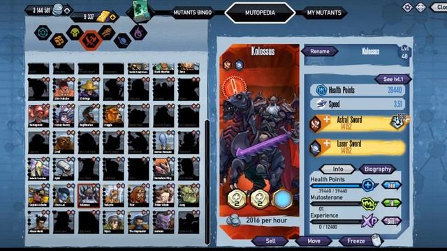 ?ГАЙД:ТОП 20 ЛУЧШИХ МУТАНТОВ В ИГРЕ/  МУТАНТЫ ГЕНЕТИЧЕСКИЕ ВОЙНЫ?