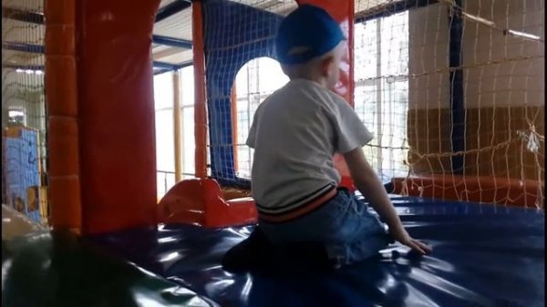 Indoor Playground with balls for Kids Play Center Slides Playroom Family fun Park with Slides.