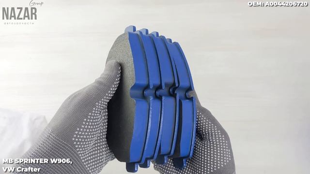 Колодки тормозные передние MB SPRINTER w906, VW Crafter (A0044206720, 42021244) смотреть онлайн