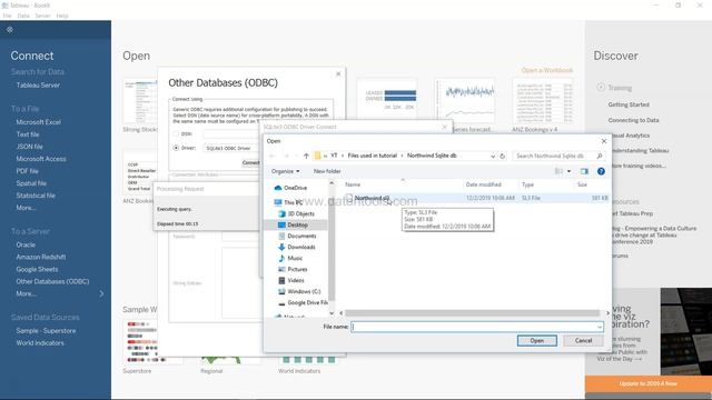 How to import sql lite database tables in Tableau смотреть онлайн