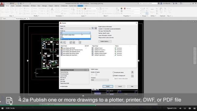 Publish Drawing to Plotter, Printer & PDF file | AutoCAD Tutorial смотреть онлайн