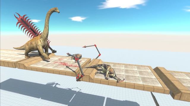 Challenging path for Animals with a Rotating Ax - Animal Revolt Battle Simulator смотреть онлайн