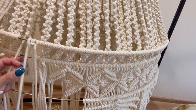 АБАЖУР, ЛЮСТРА БОХО/HUGGE СВОИМИ РУКАМИ  ►Бесплатный мастер-класс. Макраме. Плетение. Сделай сам DI