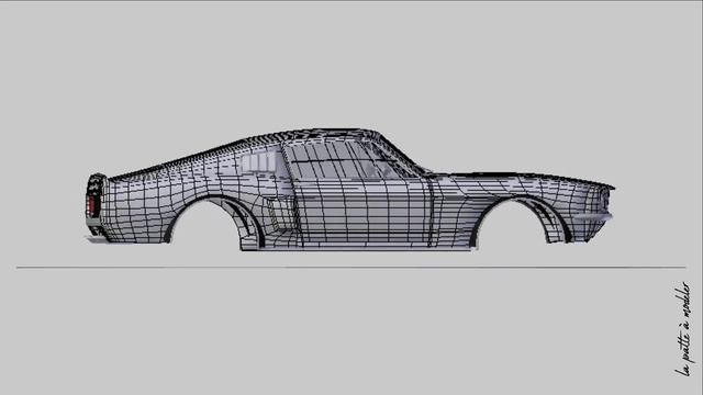 Ford Mustang 3D Model смотреть онлайн