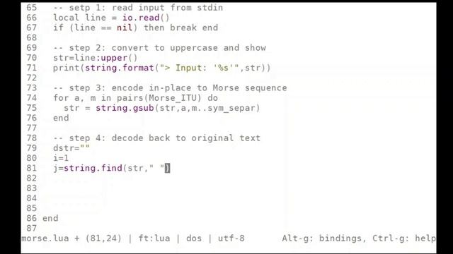 ambient coding Morse encoder/decoder demo in Lua #ambient #coding #programming #notalking смотреть онлайн