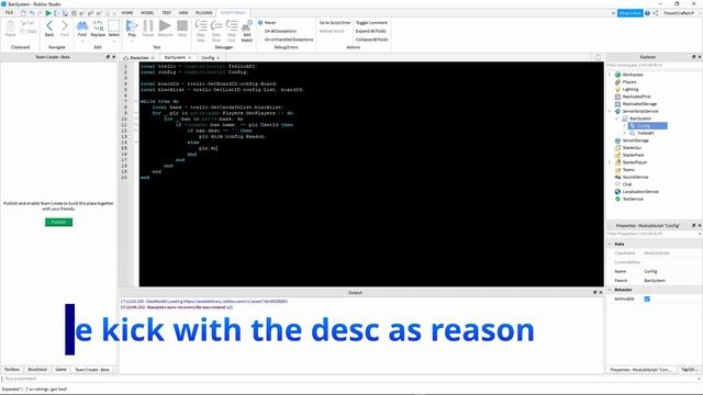 Roblox | Trello Multigame ban system смотреть онлайн
