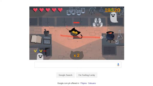let's play Google Halloween Game 2016 смотреть онлайн