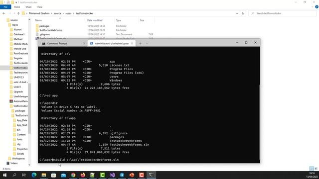 Build Asp WebForms Using Docker смотреть онлайн