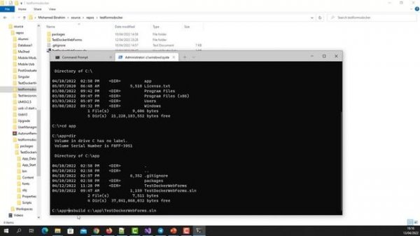Build Asp WebForms Using Docker