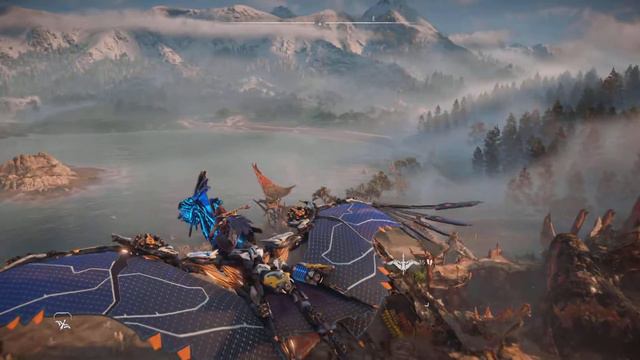 Horizon Forbidden West - Flying around a Horus смотреть онлайн