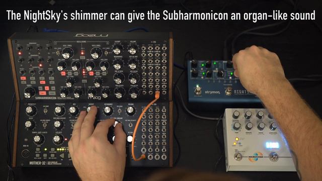 Ambient jam with the Moog Subharmonicon, Mother 32, Strymon NightSky, and Hologram Microcosm смотреть онлайн