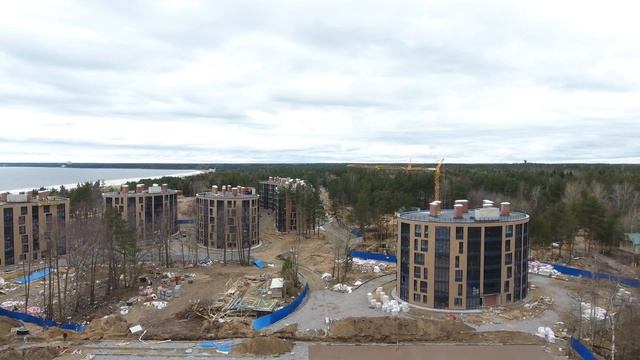 ЖК Светлый Мир "Внутри" | Сесторецк | Финский залив | Глазами крана | С высоты птичьего полета смотреть онлайн