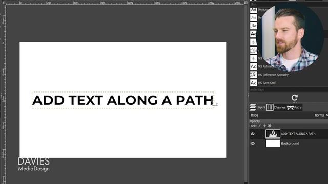How to Easily Create Curved Text in GIMP | GIMP Basics Tutorial смотреть онлайн