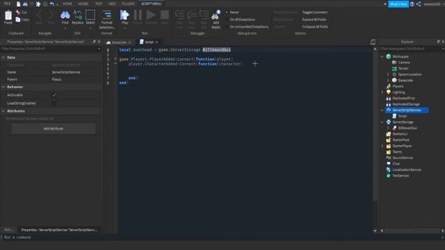How to make an overhead GUI that displays your username | Roblox Studio смотреть онлайн