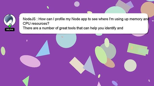 NodeJS : How can I profile my Node app to see where I'm using up memory and CPU resources? смотреть онлайн