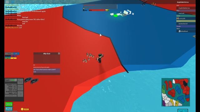ROBLOX The Conquerors 3 Territory Conquest Gameplay - the bad beginning (2 v 2 v 2 situation) смотреть онлайн