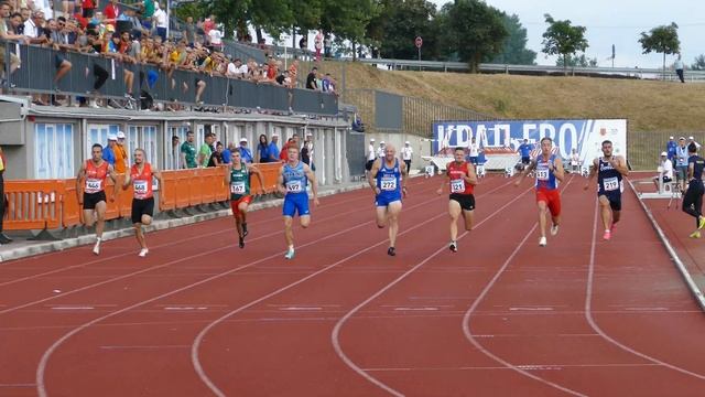 Markus Fuchs (AUT) 100 m Men Final 10.40 1st Place Balkan Championships Kraljevo 2023 смотреть онлайн