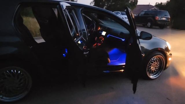 My VW Golf MK6 w/ Ambient lighting (RGB LED) App control " Optical Fiber смотреть онлайн