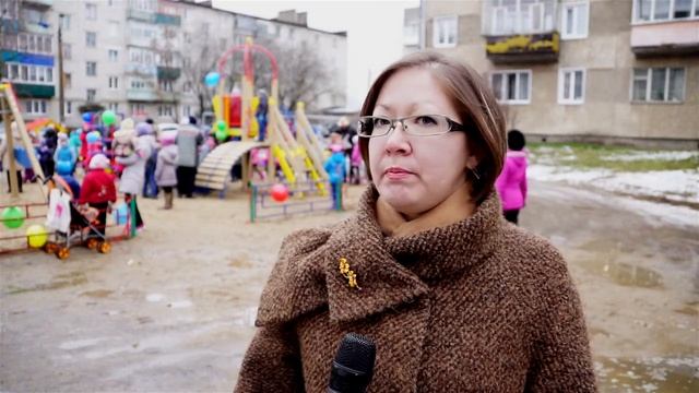 Открытие дворовой площадки по программе местных инициатив. г.Волжск смотреть онлайн