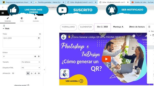 ?¿Cómo crear una página de BLOG en WordPress con Elementor?✅ смотреть онлайн
