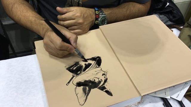 Kim Jung-gi Sketches at Tokyo International Comic Festival 2015 смотреть онлайн