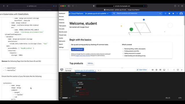 Qwiklabs | Running a MongoDB Database in Kubernetes with StatefulSets [GSP022] смотреть онлайн