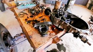 Строю вездеход на раме уаз, заварил дифференциал в КПП.