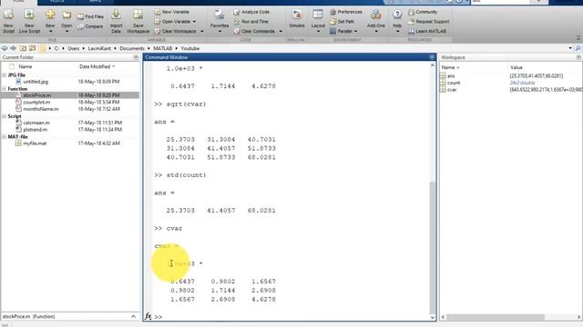 21 MATLAB Beginners Tutorial- Working with Correlation and Covariance смотреть онлайн