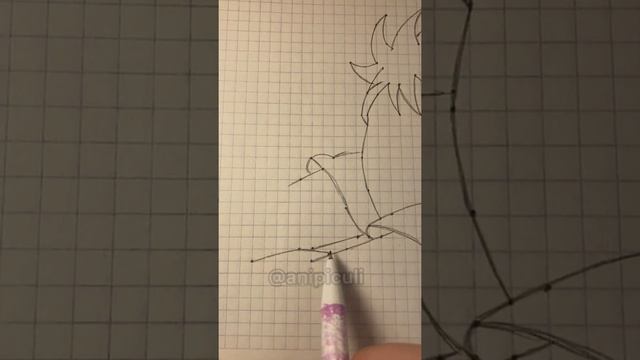 Как нарисовать Хината по клеточкам смотреть онлайн