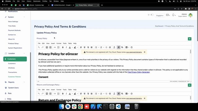 How to get privacy policy URL for PlayStore?| Android studio | eGrocer смотреть онлайн