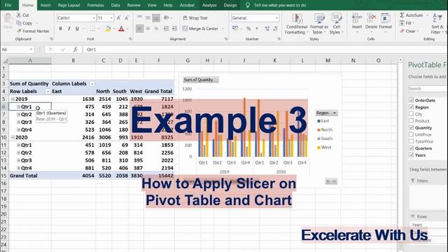 How to make Interactive Dashboard on Excel and PowerPoint using Slicer смотреть онлайн