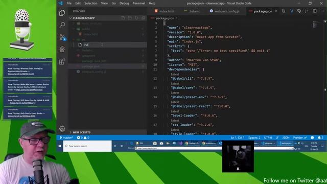 Live Coding - E36 - Building React App from scratch without create-react-app смотреть онлайн