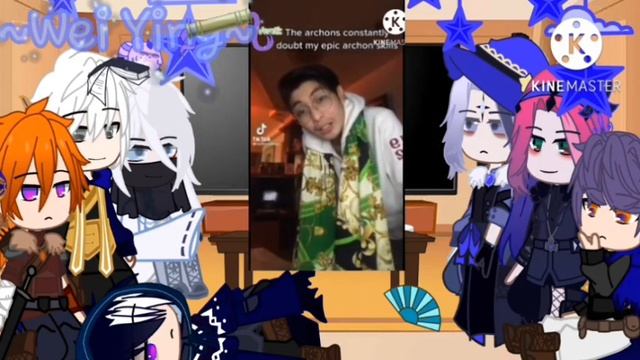 Obey me! Fantasie AU reacts to the Archons [1/2] 《Venti》 смотреть онлайн