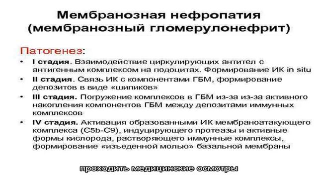 Мембранозная нефропатия смотреть онлайн
