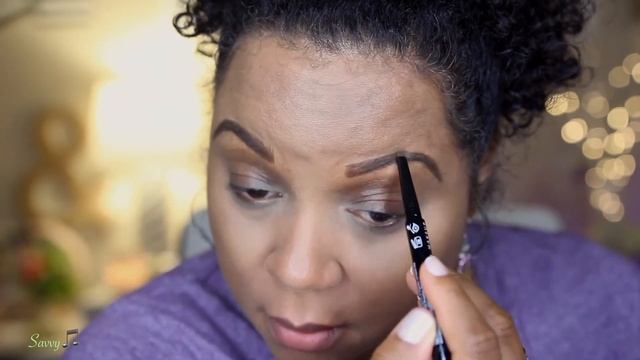 NEW MAKEUP-NYX PRECISION BROW PENCIL REVIEW | 1-2-3 WITH SAVVY ? смотреть онлайн