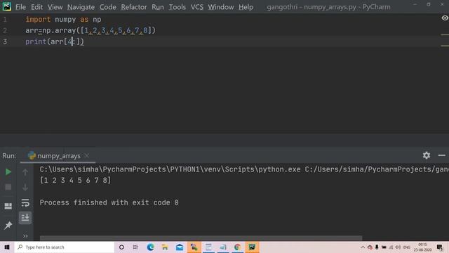 Indexing and Slicing With Numpy Arrays||Python Programming For Begginers Part-24 смотреть онлайн