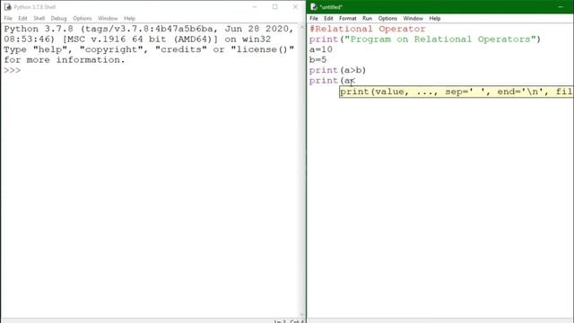 Python Programming Relational Operators Part : 3 смотреть онлайн