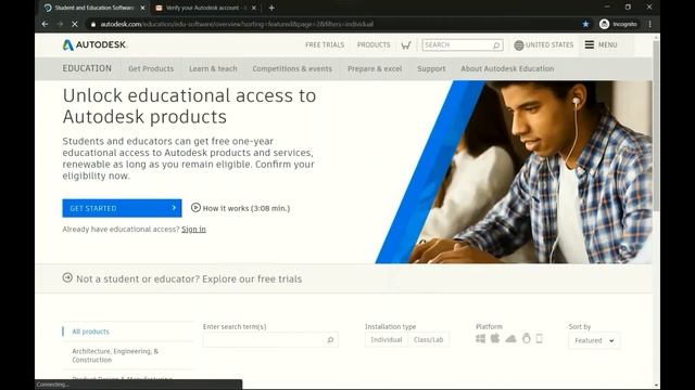 AutoCAD installation ( Student version ) | تحميل الأوتوكاد نسخة الطالب смотреть онлайн
