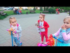 ВЛОГ Детский день! Где нас только не носило/ Алина и Мими Лисса играют VLOG