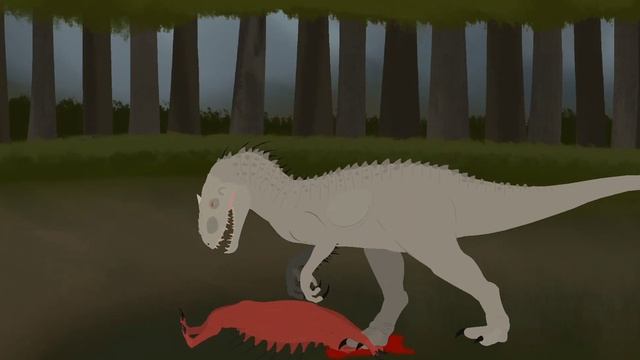 Indominus rex vs scp-939 short animation [Stick Nodes] смотреть онлайн