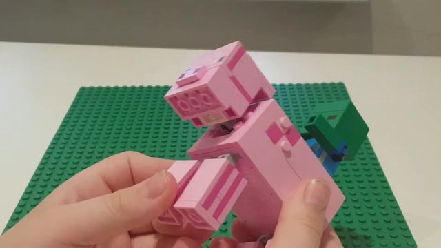 Обзор LEGO Minecraft 21157 Свинья и Зомби-ребёнок смотреть онлайн