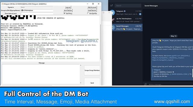 Telegram DM Bot Version 2.0 | LATEST 2023 | Official QQSHILL смотреть онлайн
