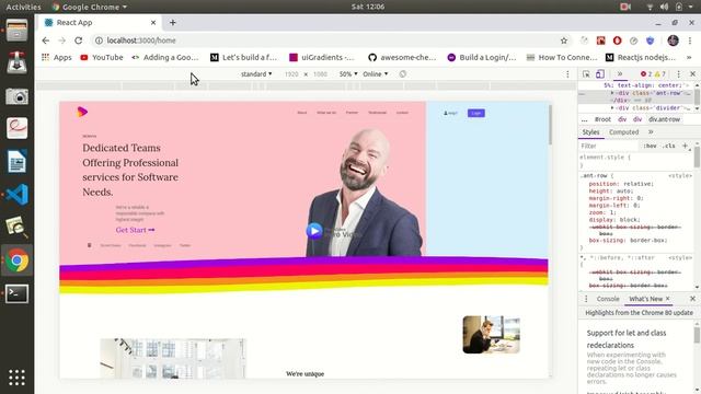 Web Design using reactJS and Antdesign смотреть онлайн