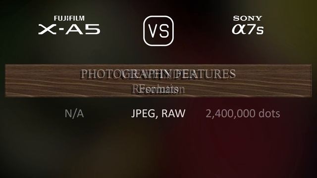 Fujifilm X-A5 vs. Sony A7S: A Comparison of Specifications смотреть онлайн