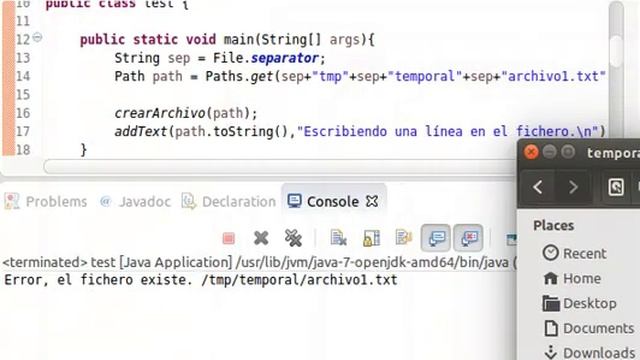 Tutorial de java - Crear leer borrar archivo смотреть онлайн